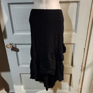 Esmara Black Ruffle High Low Skirt Size 12